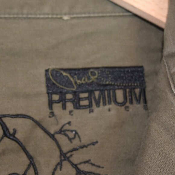 O'Neill Military Utility Jacket Sz L Olive Green Premium Series Workwear - Picture 6 of 14